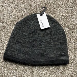 Sonoma Charcoal Knit Hat black beanie Kohl’s new